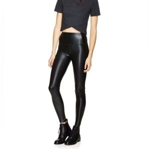 Aritzia Wilfred Free Daria Faux Leather Leggings Pants